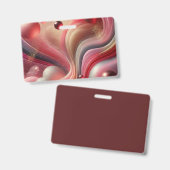 Abzeichen "abstrakt Art Name" Ausweis (Vorder- & Rückseite)