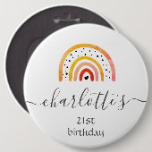 Abzeichen anpassen - Regenbogenblut Orange Button (Vorne & Hinten)