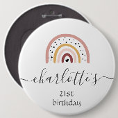 Abzeichen anpassen - Regenbogenlachs Button (Vorne & Hinten)