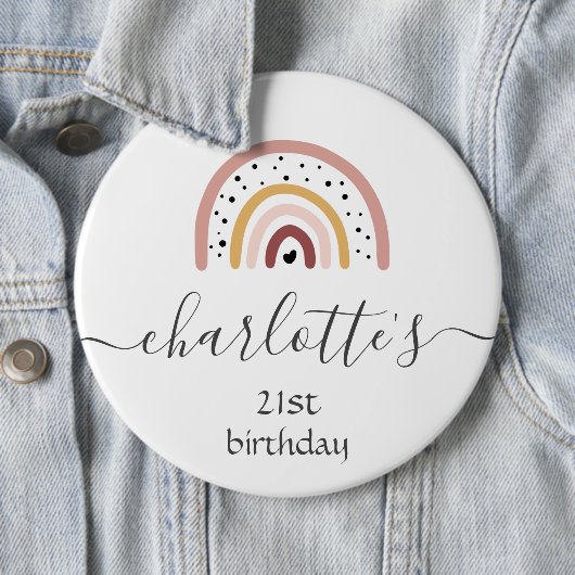 Abzeichen anpassen - Regenbogenlachs Button (Beispiel)