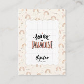 Abzeichen-Anzeigekarte Visitenkarte (Rückseite)