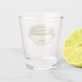 Abzeichen-Aufkleber Schnapsglas (Rückseite)