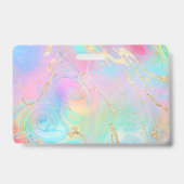 Abzeichen aus flüssigem Marmor Ausweis (Rückseite)