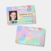 Abzeichen aus flüssigem Marmor Ausweis (Vorder- & Rückseite)