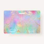 Abzeichen aus flüssigem Marmor Ausweis (Rückseite)