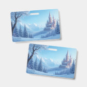 Abzeichen aus Kunststoff, gefroren Ausweis (Vorder- & Rückseite)