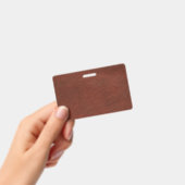 Abzeichen aus Leder - Horizontal Ausweis (Handheld)