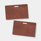 Abzeichen aus Leder - Horizontal Ausweis (Vorder- & Rückseite)