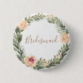 Abzeichen aus Peony und Foliage Button (Vorderseite)