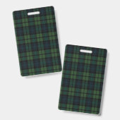 Abzeichen aus Tartan Ausweis (Vorder- & Rückseite)