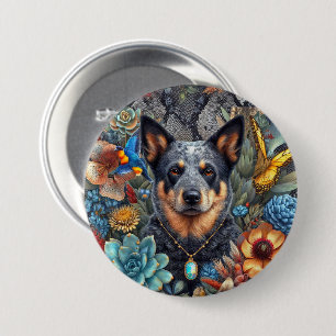 Abzeichen Australian Cattle Dog Kunst Button