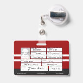 Abzeichen Ausweis (Rückseite mit Ausziehbar)