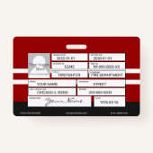 Abzeichen Ausweis (Rückseite)