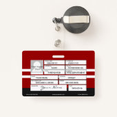 Abzeichen Ausweis (Rückseite mit Rechteck)