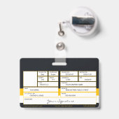 Abzeichen Ausweis (Rückseite mit Ausziehbar)