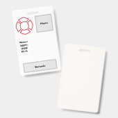 Abzeichen Ausweis (Vorder- & Rückseite)