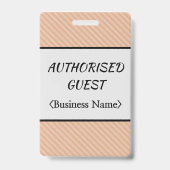 Abzeichen "AUTORISIERT" Ausweis (Back)