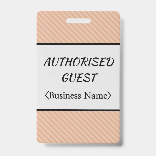 Abzeichen "AUTORISIERT" Ausweis (Front)