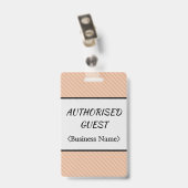 Abzeichen "AUTORISIERT" Ausweis (Back with Clip)