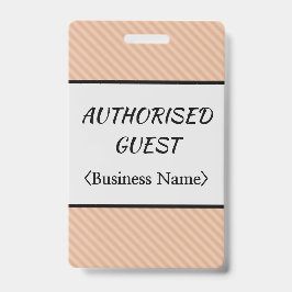 Abzeichen "AUTORISIERT" Ausweis