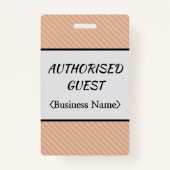 Abzeichen "AUTORISIERT" Ausweis (Vorderseite)