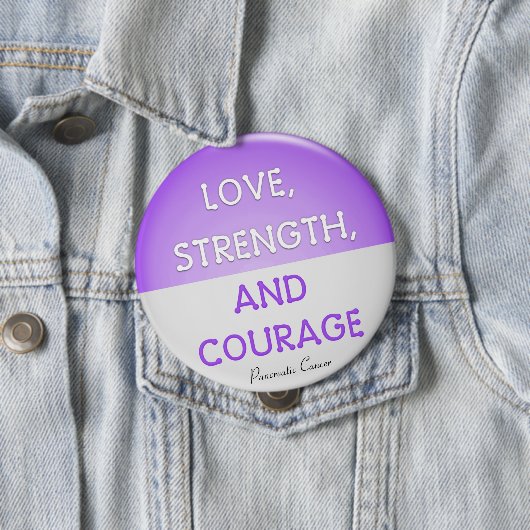 Abzeichen Bauchspeicheldrüsenkrebs (Lila) Button (Beispiel)