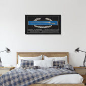 Abzeichen bekämpfen Infanterie Leinwanddruck (Insitu (Schlafzimmer))