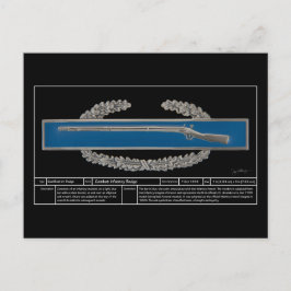 Abzeichen bekämpfen Infanterie Postkarte