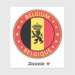 Abzeichen Belgien Aufkleber