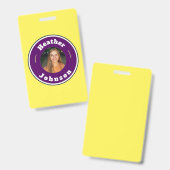 Abzeichen - Benutzerdefiniert Personalisiert (Name Ausweis (Vorder- & Rückseite)