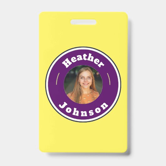 Abzeichen - Benutzerdefiniert Personalisiert (Name Ausweis (Vorderseite)