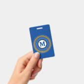 Abzeichen - Blau - Personalisiert - Erste Schritte Ausweis (Handheld)