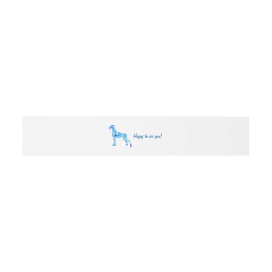 Abzeichen Blue Dog Einladungsbanderole (Flach)