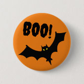 Abzeichen - Boo! Bat Halloween Button (Vorderseite)