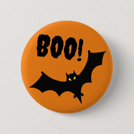Abzeichen - Boo! Bat Halloween Button