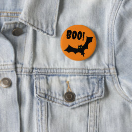 Abzeichen - Boo! Bat Halloween Button