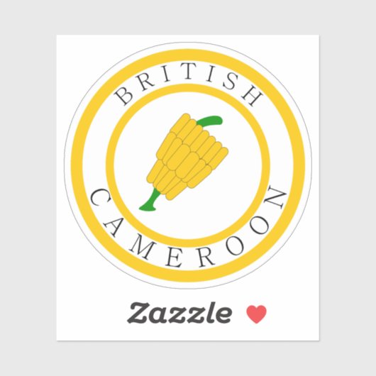 Abzeichen Britischer Kamerun (1922-1961) Aufkleber (Blatt)