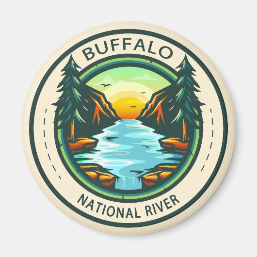 Abzeichen Buffalo National River Arkansas Magnet (Vorne)
