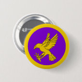 Abzeichen-Button des Königreichs Calontir Populace Button (Vorne & Hinten)
