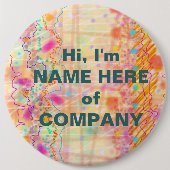 Abzeichen, Buttone - gerade pfirsichfarben Button (Vorderseite)