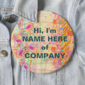 Abzeichen, Buttone - gerade pfirsichfarben Button (Beispiel)