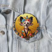 Abzeichen Chinesisch entworfene Hunde Kunst Button (Beispiel)