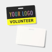 Abzeichen-Clip oder Lanyard-Event-Logo für benutze Ausweis (Vorder- & Rückseite)