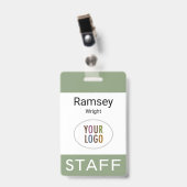 Abzeichen Clip Reel Lanyard Ausweis (Vorderseite mit Clip)