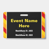 Abzeichen "CONFERENCE OFFIZIELL" Ausweis (Back)