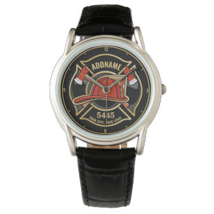 Abzeichen der Abteilung Feuerwehr ADD Armbanduhr