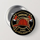 Abzeichen der Abteilung Feuerwehr ADD Button (Vorne & Hinten)