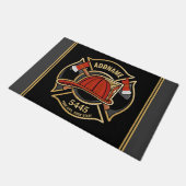 Abzeichen der Abteilung Feuerwehr ADD Fußmatte (Schrägansicht)