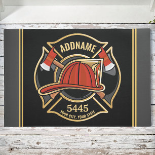Abzeichen der Abteilung Feuerwehr ADD Fußmatte