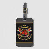 Abzeichen der Abteilung Feuerwehr ADD Gepäckanhänger (Vorderseite Vertikal)